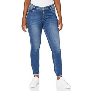 Timezone Dames Tight Aleenatz Womenshape Jeans, Capri Blue Wash, 33W x 32L