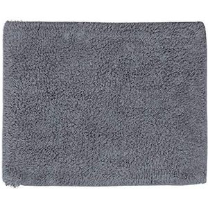 relaxdays badmat, verschillende maten, ook voor vloerverwarming, wasbaar, grijs 40x50cm