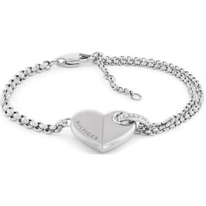 Tommy Hilfiger - Dames Ketting - RVS - Roestvrij Staal - Hart Charm