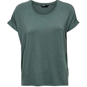 ONLY dames onlmoster S/S O-neck top Noos Jrs T-shirt, groen (balsam green), XL