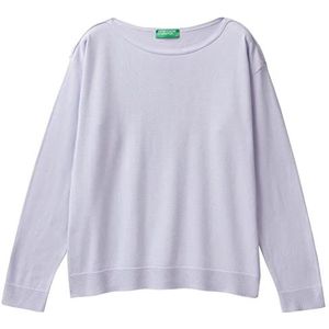 United Colors of Benetton Shirt SC Boot M/L 103CD102L trui, paars Chiaro 2K1, XL dames, lichtpaars 2 k1, XL