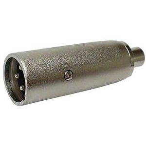 Velleman CAA11 3P XLR Plug to RCA Socket Connector, meerkleurig