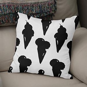 Bonamaison Decoratieve kussenhoes willekeurig patroon, gooien kussenhoezen, home decoratieve kussenslopen voor woonkamer, bank, slaapkamer, grootte: 43x43 cm - ontworpen en vervaardigd in Turkije