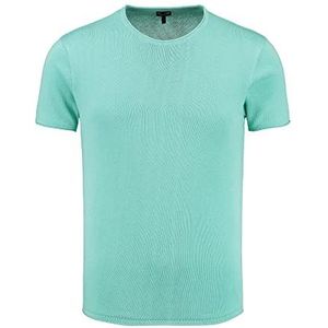KEY LARGO Heren LUKAKU rond T-shirt, Turquoise (1213), L