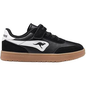 KangaROOS K-ca Bam Ev Sneakers voor kinderen, uniseks, Jet Black White, 33 EU