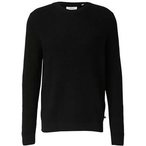 s.Oliver - Gebreide Trui - Zwart - Lange Mouw - Grof-Breisel