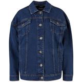 Urban Classics Damesjas Dames Oversized 90's Denim Jacket Mid Indigo Washed M, Mid Indigo Washed., M