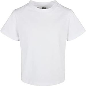 Urban Classics Basic Box Tee T-shirt voor meisjes, basic shirt, verkrijgbaar in 3 kleuren, maten 110/116-158/164, wit, 158 cm