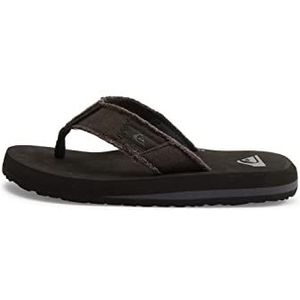 Quiksilver Monkey Abyss Youth Teenslippers voor jongens, Zwart Black Black Brown Xkkc, 36 EU