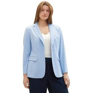 TOM TAILOR Damesblazer, 34587 - Light Fjord Blue, 50/Grote Maten