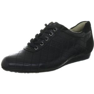 Hassia Fermo, Breedte G 4-301180-01000 Klassieke sneakers voor dames, zwart zwart 0100, 39 EU Breed