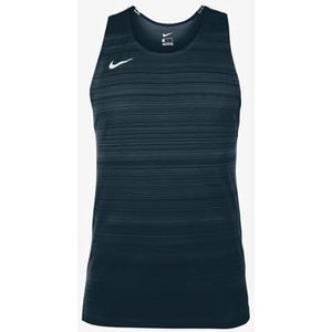 NIKE Heren Track & Field Dry Miler Singlet - Obsidiaan