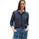 Tommy Hilfiger Trui voor dames, Blauw (Donker Nacht Marine/Ivoor Zijde Stp Gs), XXS