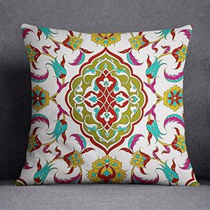 Bonamiason Decoratieve kussenslopen 45x45 cm, Kussenhoezen Bank, Decoratieve Kussenhoesjes, Kussensloop Sierkussen Kerstmis - Ontworpen en geproduceerd in Turkije