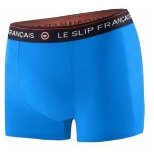Le Slip Français - Boxershorts van katoen, 100% gemaakt in Frankrijk, Neon Blauw, S