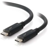 C2G 2M USB-C naar USB-C Thunderbolt 3 100 Watt vermogen Delivery en Data Transfer Lead Geschikt voor gebruik met Galaxy S10, MacBook Pro, iPad Pro, Dell Latitude