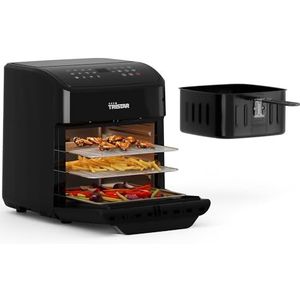 Tristar mini-oven & heteluchtfriteuse, 2-in-1 friteuse, BPA-vrij, 12 L, 12 programma's, kijkvenster, 1800 W, FR-9065