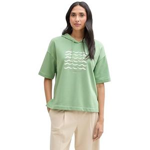 TOM TAILOR Sweatshirt voor dames, 37116 - True Green, XL