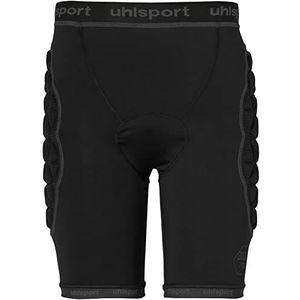 uhlsport Unisex Bionikframe Padded Black Edition beschermend ondergoed shorts voor heren, kinderen, protectorbroek kort gevoerd