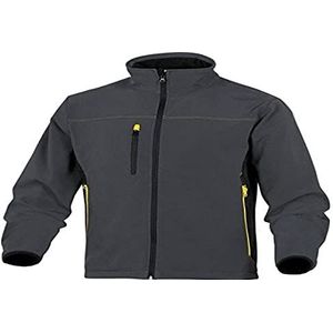 Delta Plus Frio kostuum softshelljas van polyester en spandex, maat L, grijs/geel