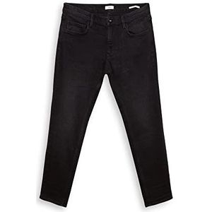edc by ESPRIT Stretch jeans in comfortabele smalle pasvorm, Black Dark Washed., 30W x 34L