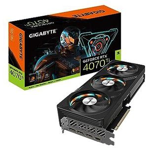 Gigabyte GeForce RTX 4070 Ti GAMING OC V2 12G grafische kaart, 3x WINDFORCE ventilatoren, 12 GB 192-bit GDDR6X, GV-N407TGAMING OCV2-12GD videokaart