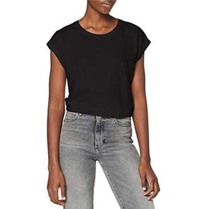 Noisy may Nmmathilde S/S Loose Long Top FWD Noos T-shirt voor dames, zwart (black/black), L