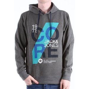 JACK & JONES Herenpullover Regular Fit 12071446 MAX Sweat CORE, grijs (gemengd grijs), 50 NL