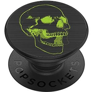 PopSockets PopGrip - Uittrekbare Greep en Standaard voor Smartphones en Tablets met een Verwisselbare PopTop - Lenticular Skull