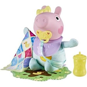 Evie Pig - Interactieve Pop - Blauwgroene Romper - 28 cm