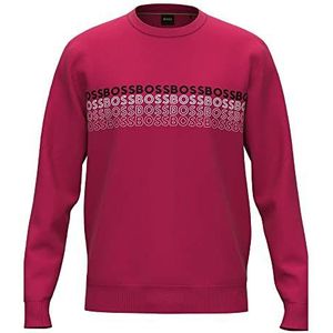 BOSS Heren Salbo 1 Sweatshirt, Medium Pink660, L, Medium Pink660, L
