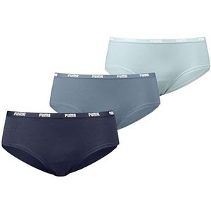 PUMA - Hipster - Blauw - Damesondergoed - Set van 3