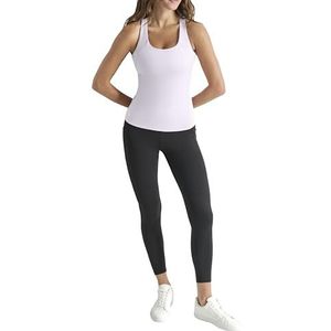 DKNY, Balance Compression Racerback Tank W/Ingebouwde IN Bra, Orchid, XS, zwart, XS