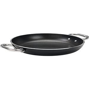 Pentole Agnelli Aluminium zwarte kristallen omelet pan 5 mm dik, diameter 20 cm.