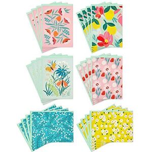 Hallmark Lege Kaarten Assortiment, Vintage Bloemen (24 Kaarten met Enveloppen)