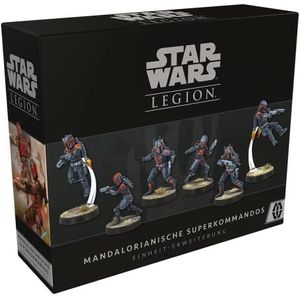 Asmodee | Atomic Mass Games | Star Wars: Legion – Mandaloriaanse supercommando's | Eenheid uitbreiding | Tabletop | 2 spelers | Vanaf 14+ jaar | 120-180 minuten | Duits