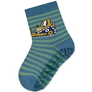 Sterntaler Baby Jongens FLI Soft Graafmachine pantoffel sokken, blauw, 18 EU