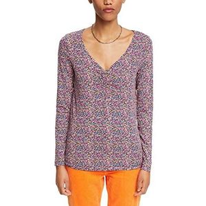 edc by ESPRIT Dames 112CC1K302 T-shirt, 004/BLACK 4, XS