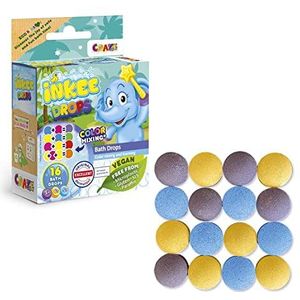 INKEE - Badtabletten - Magenta Geel Blauw - Kleur leren voor Kinderen