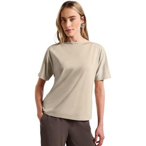 Street One - T-shirt - Zwart - Viscosemix