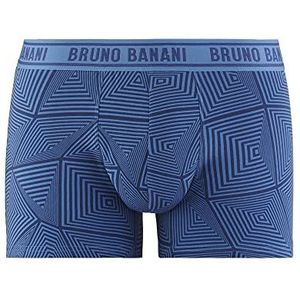 bruno banani Heren Short Bridgewood G-string, blauwe print, 4S