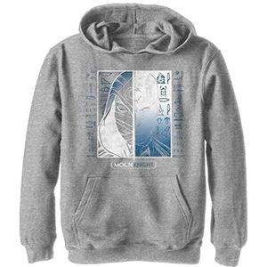 Marvel Moon Knight Split Hoodie voor kinderen, uniseks, Sportief Heather, L