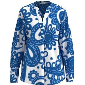 Seidensticker - Damesblouse - Blauw - 38