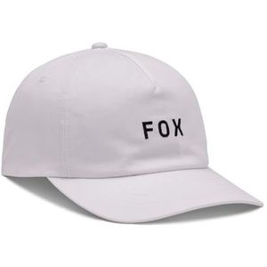 Fox Racing Wordmark verstelbare hoed voor dames, wit, één maat, Wit, Eén Maat