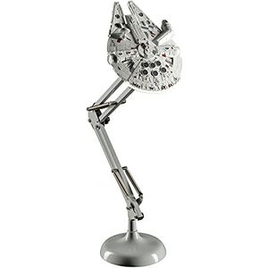 Paladone Millennium Falcon Posable Star Wars bureaulamp, cadeau voor alle leeftijden, grijs, PP5056SW