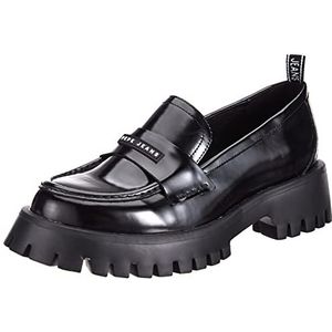 Pepe Jeans Dames Oxford Log sh Flat Casual Shoes, 999BLACK, 40 EU