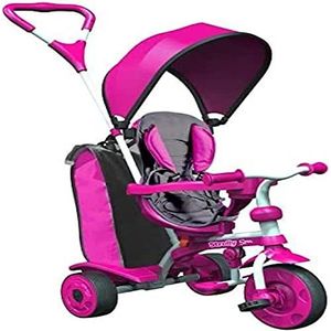 Mondo Toys 25341 driewieler met draaibare zitting – Strolly Spin – roze – stadsritje – wandeltochten – kinderen – vanaf 12 maanden