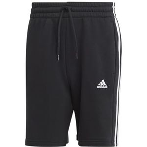adidas Heren Essentials Fleece 3-Stripes Shorts, XL Zwart