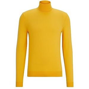 HUGO Heren San Thomas-M Slim-Fit Coltrui van scheerwol, Medium Yellow720, L