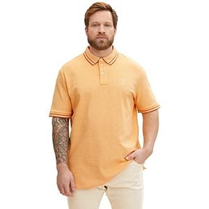 TOM TAILOR Uomini Basic Piqué poloshirt 1033457, 29835 - Warm Yellow Two Tone, XXL